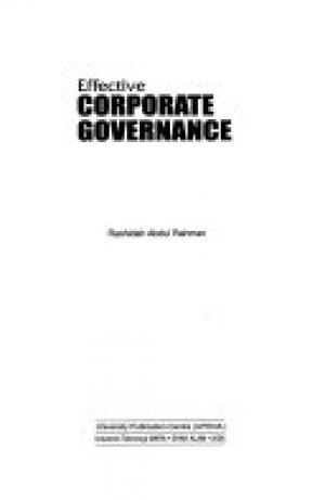 Effective Corporate Governance