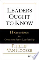 Leaders Ought to Know