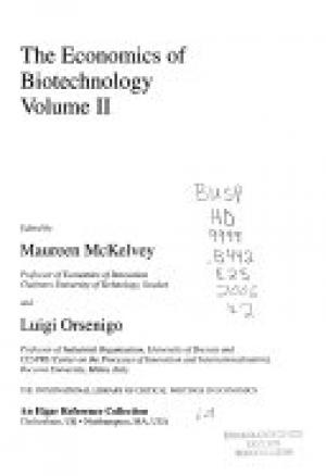 The Economics of Biotechnology