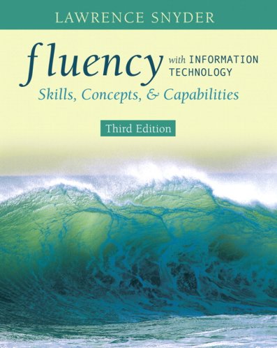 Fluency with information technology skills, concepts, & capabilities