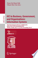 HCI in Business, Government, and Organizations: Information Systems