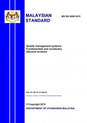 MS ISO 9001 : 2008