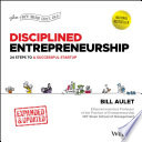 Disciplined Entrepreneurship